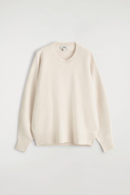 Rounded Double-Faced Wool Jumper