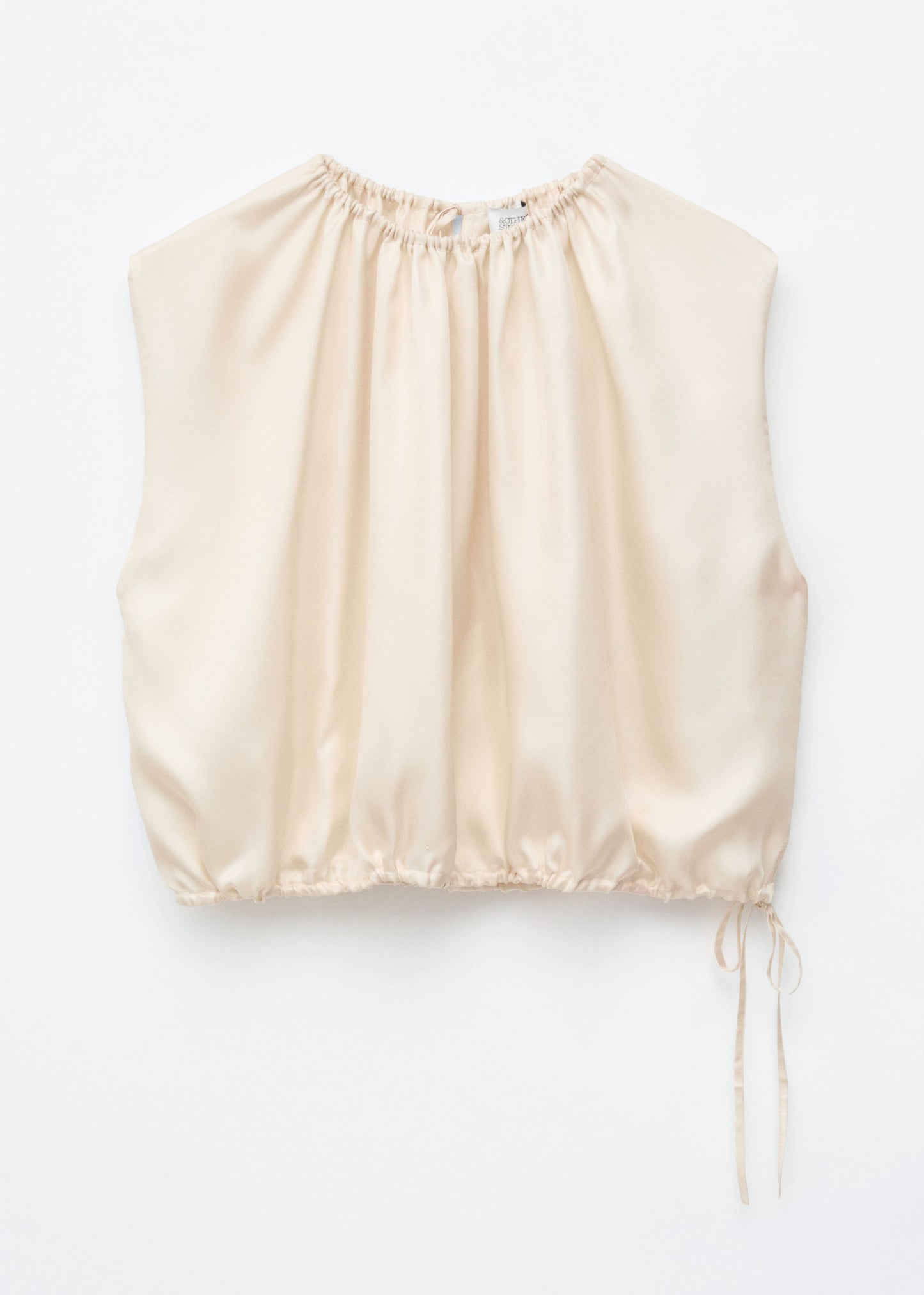 Drawstring Silk Top