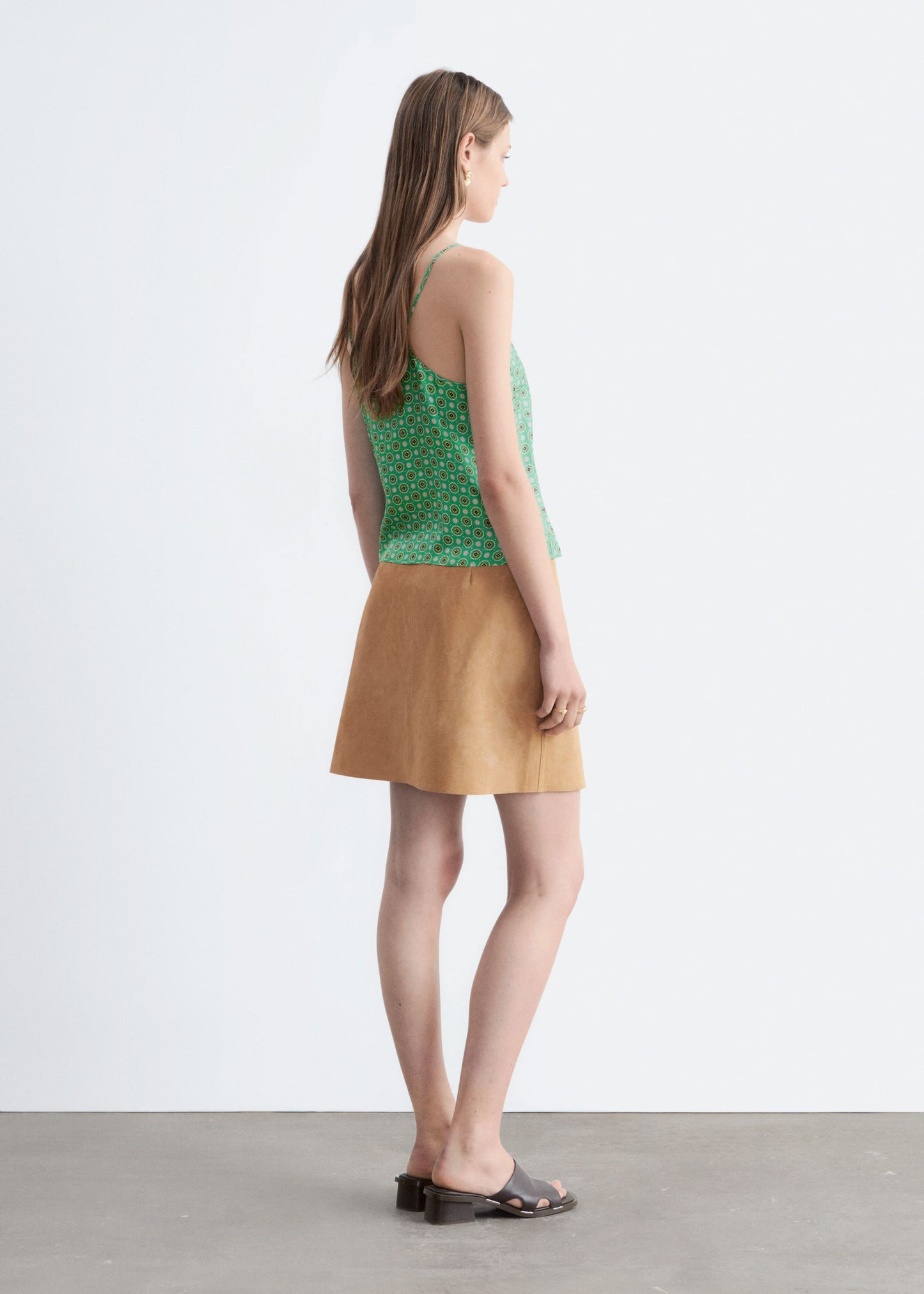 Contrast Binding Silk Top