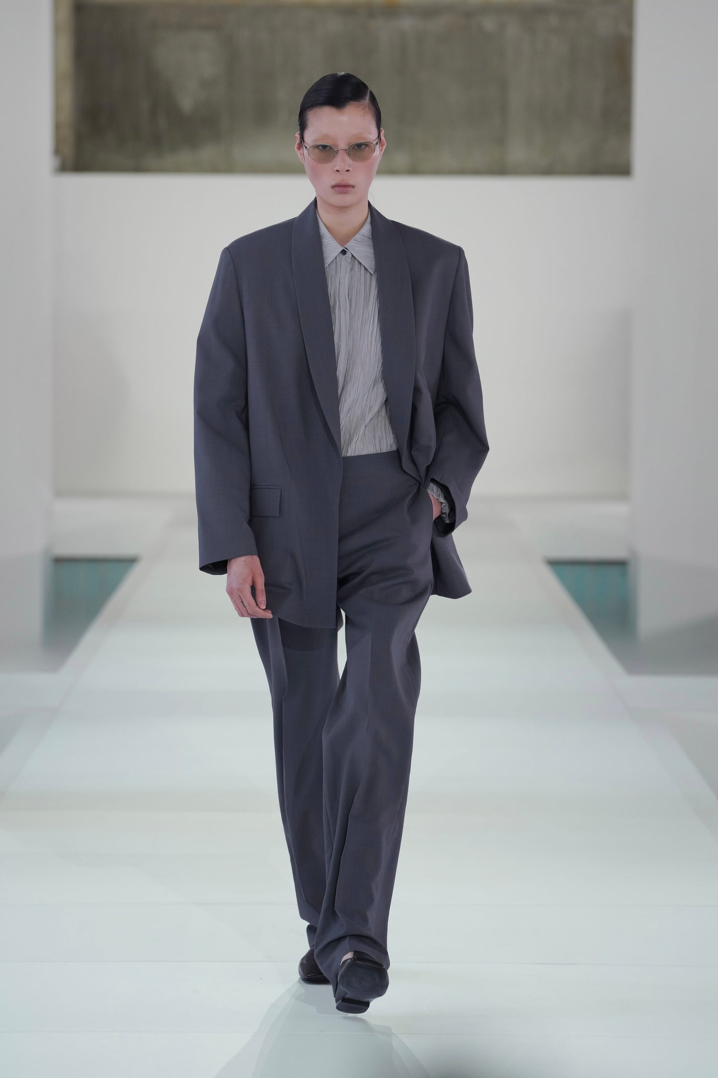 Shawl-Collar Wool Blazer