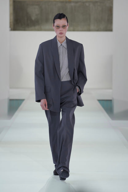 Tailored Wool Straight-Leg Trousers