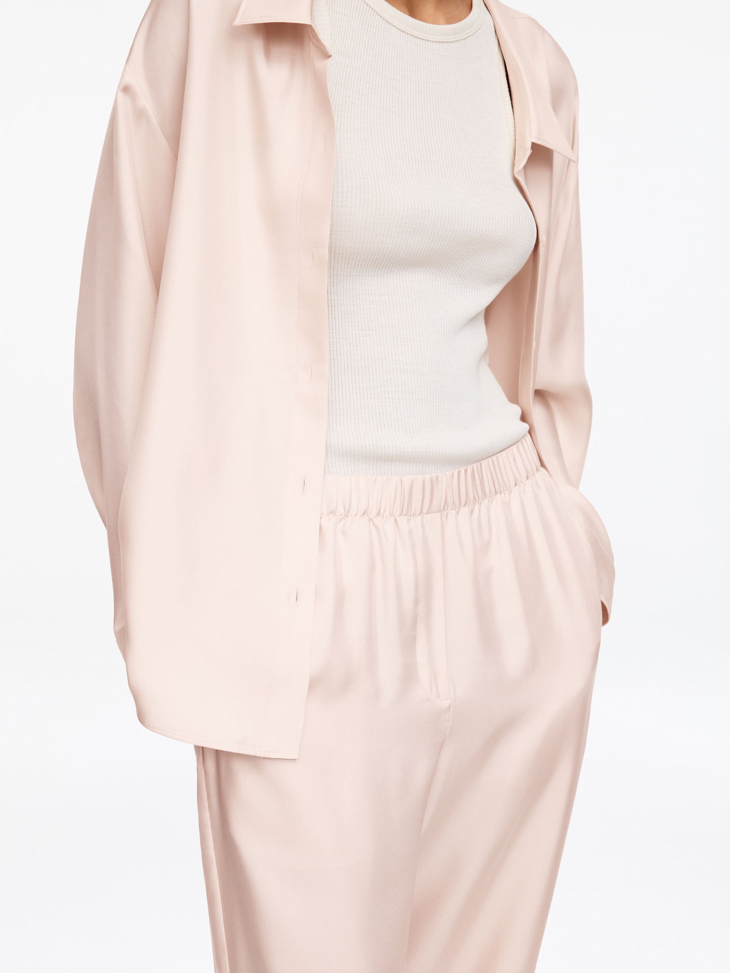 Silk Twill Trousers