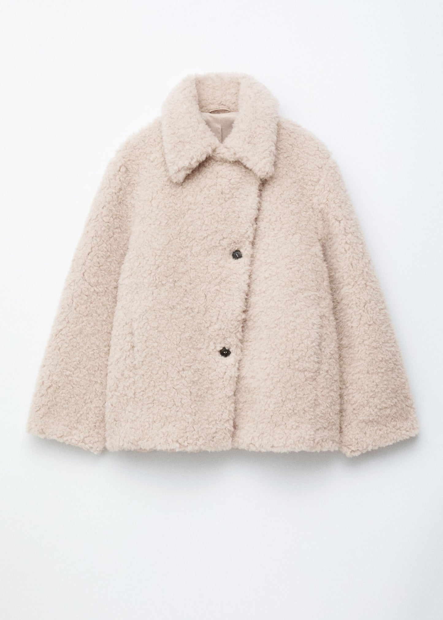Wool-Blend Faux-Fur Jacket