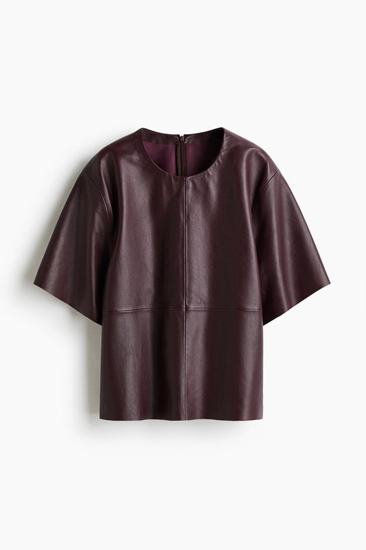 Leather T-shirt