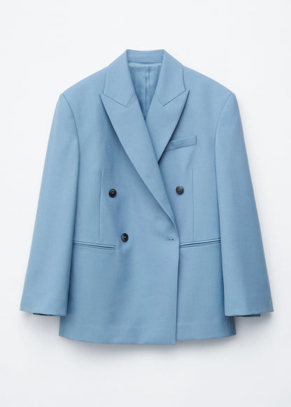 Double-Breasted Wool Blazer