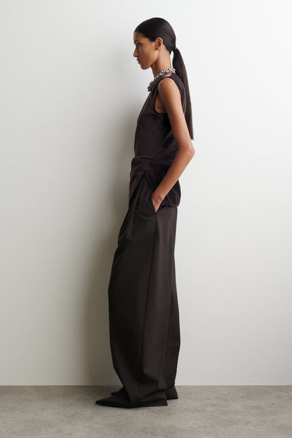 Asymmetric Velvet Top