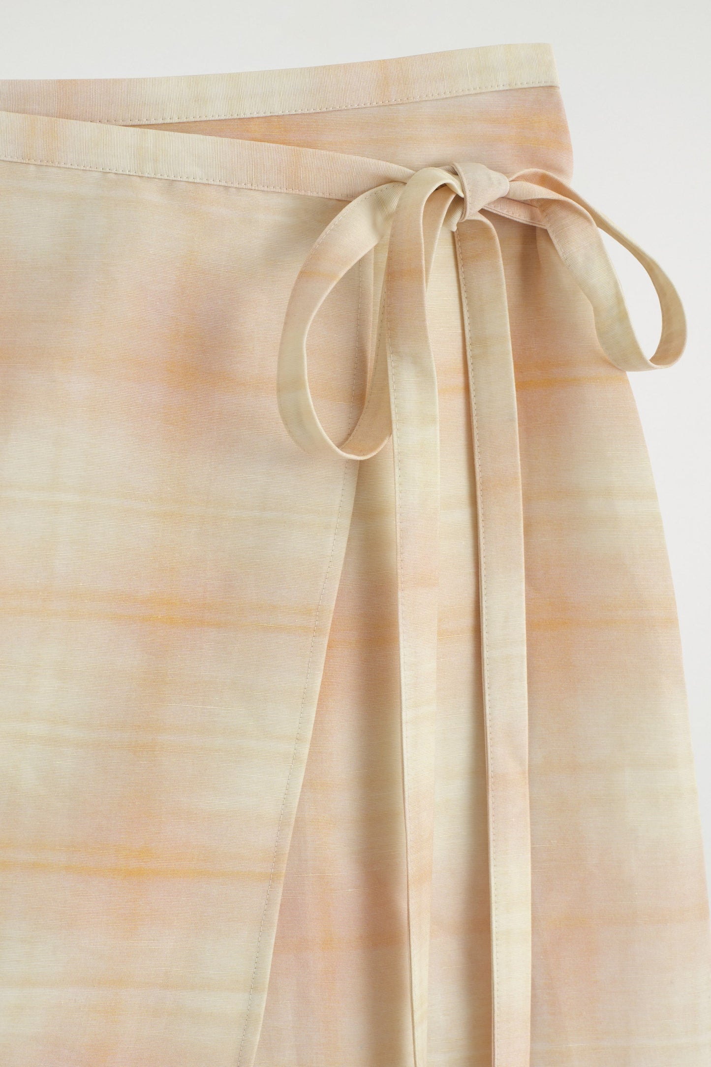 Checked Midi Wrap Skirt