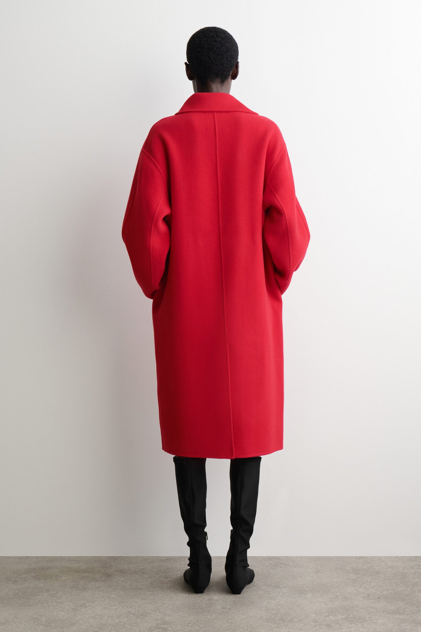 Oversized Double-Breasted Wool Coat
