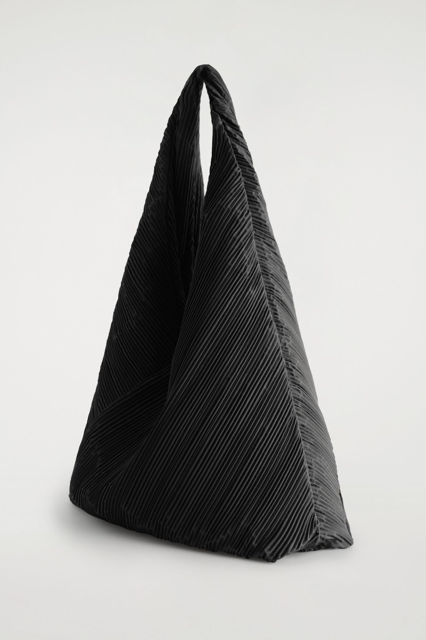 Sculptural  Plissé Shoulder Bag
