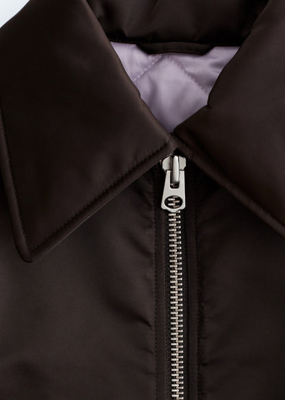 Cropped Bomber Jacket