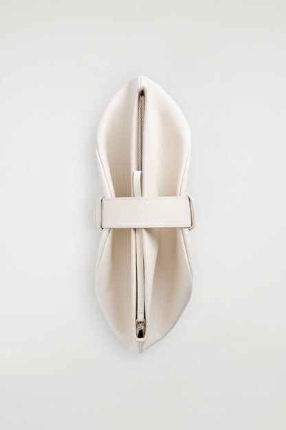 Belted Leather Clutch Bag