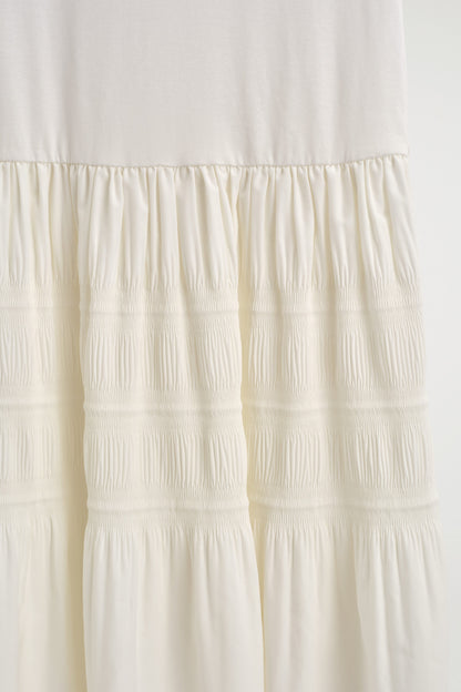Tiered Gathered Midi Dress