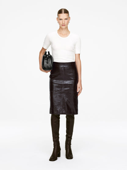 Naplak Leather Skirt