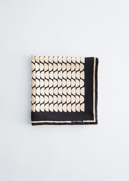 Graphic-Print Square Silk Scarf
