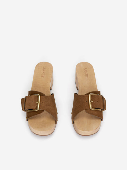Suede Clogs
