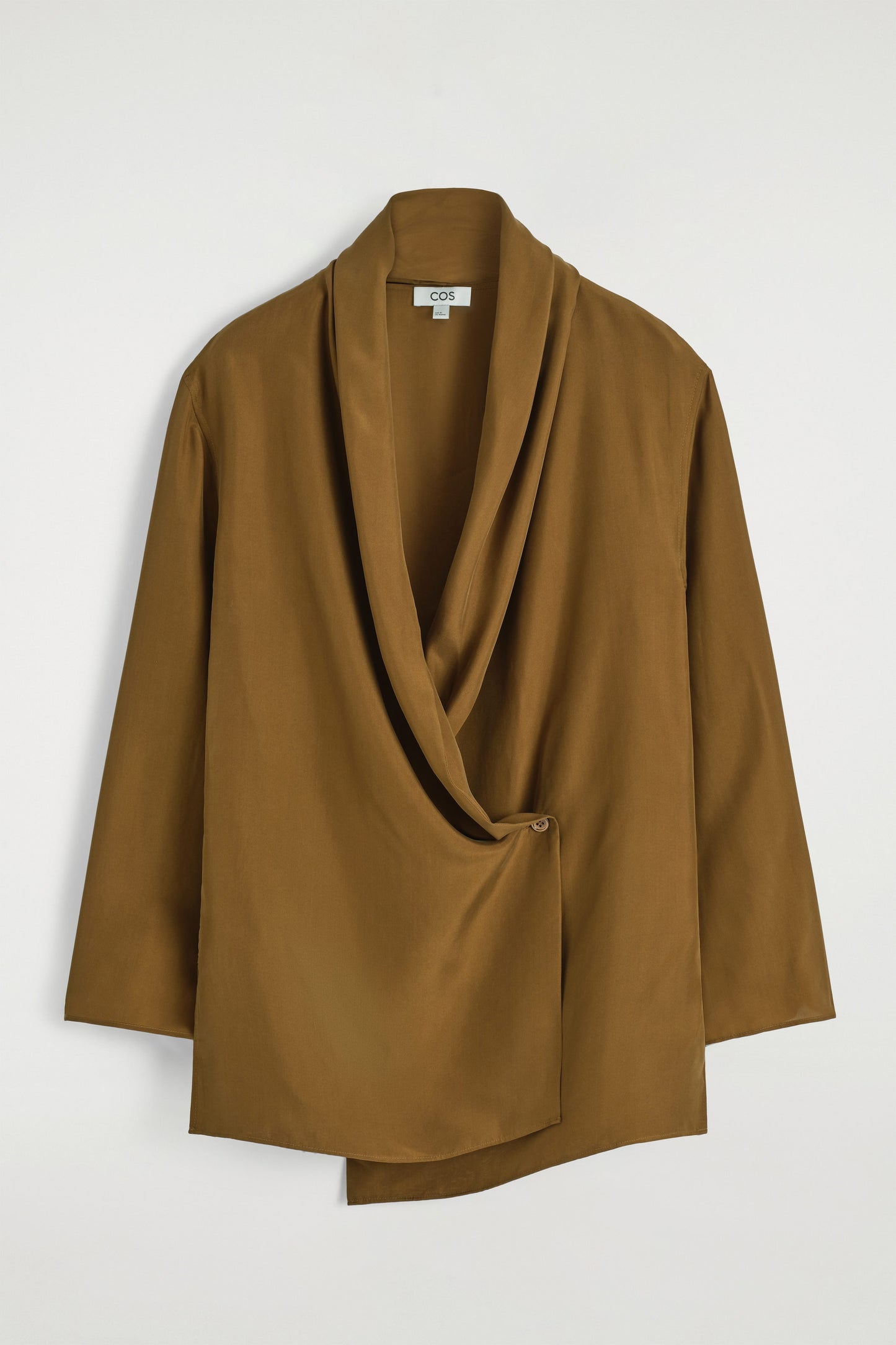 Shawl-Lapel Silk Blazer