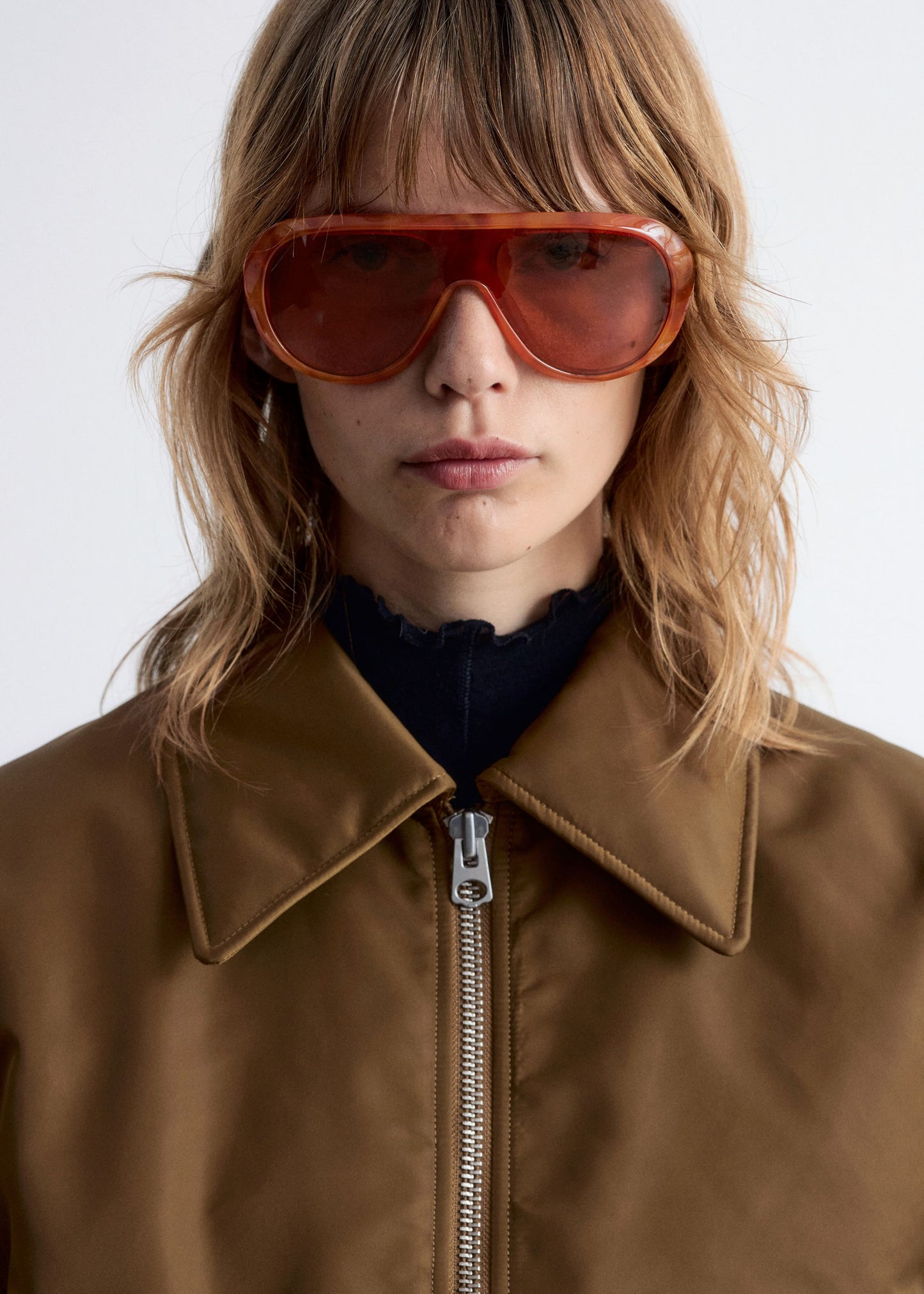Cropped Bomber Jacket