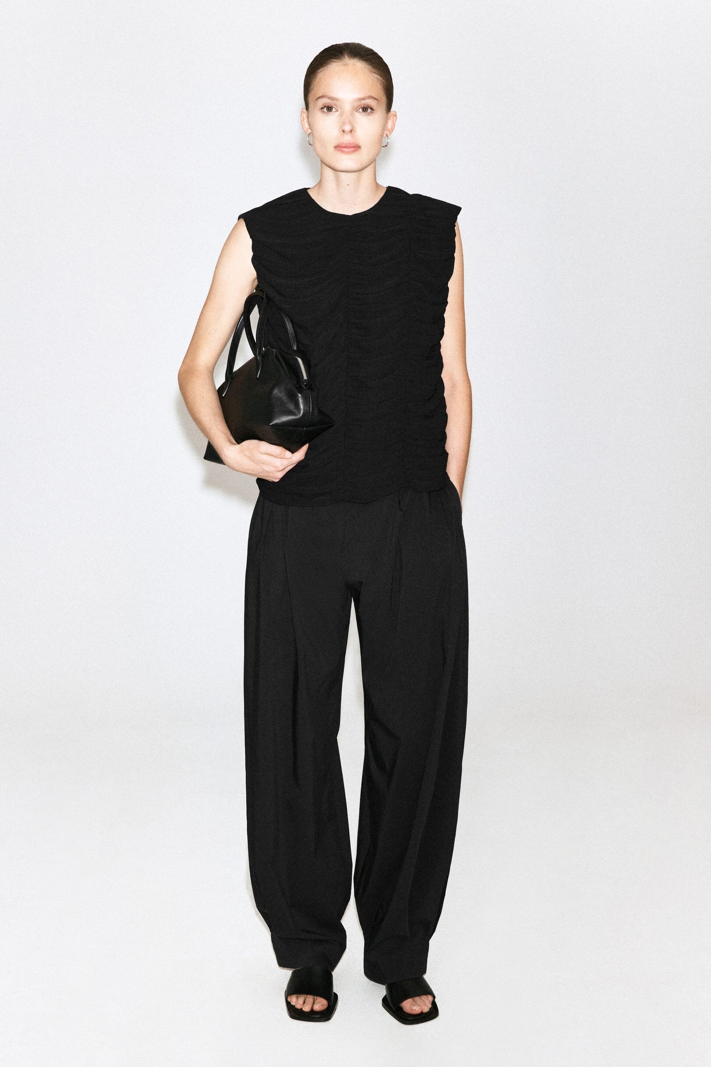 Gathered panelled top