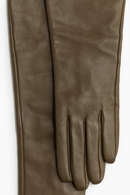 Long leather gloves