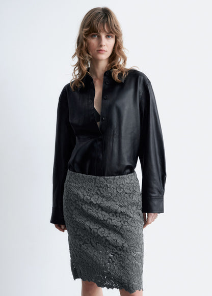 Pencil Lace Midi Skirt