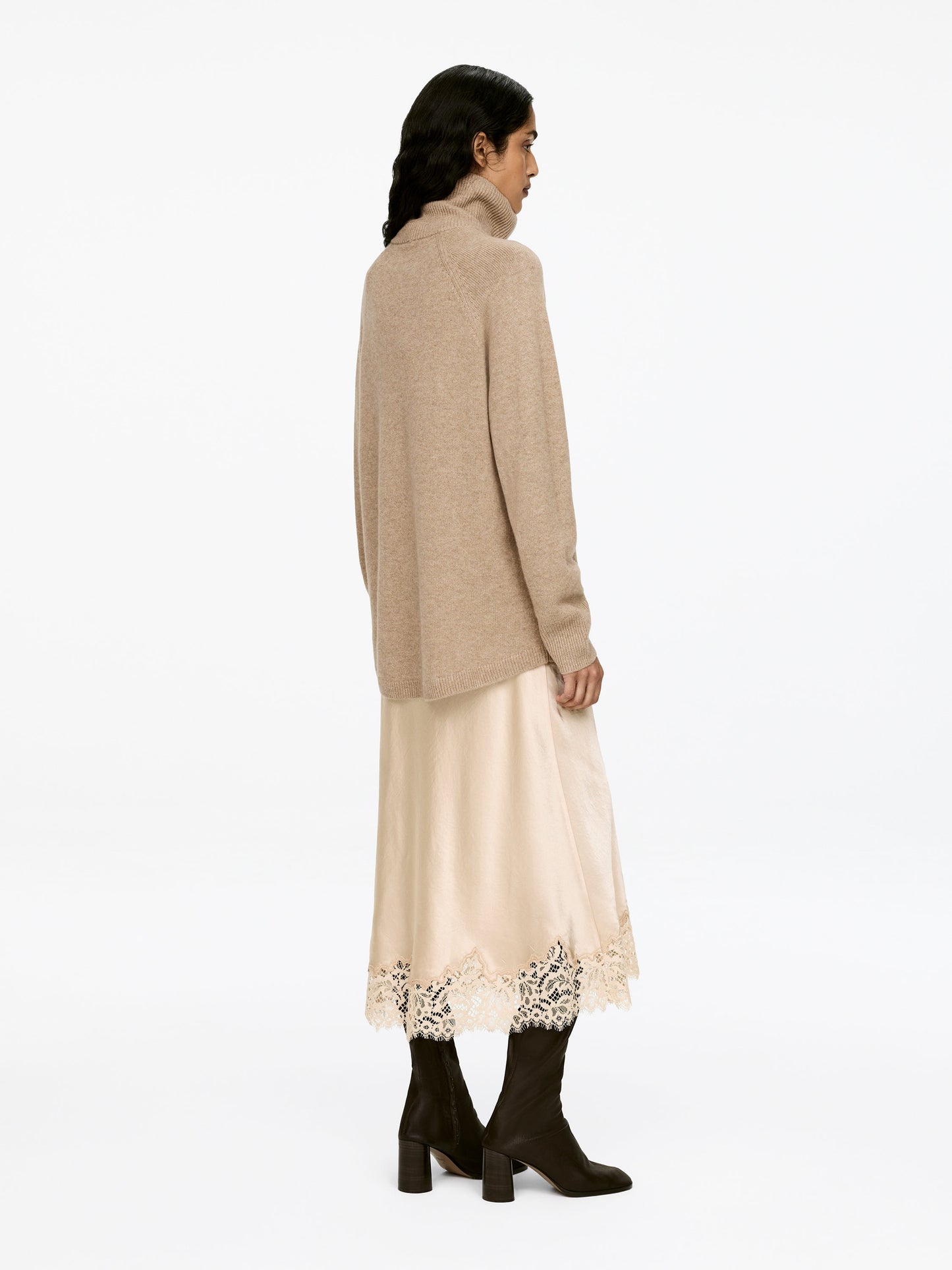 Roll-Neck Cashmere-Wool Jumper