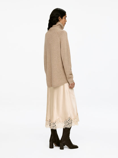 Roll-Neck Cashmere-Wool Jumper