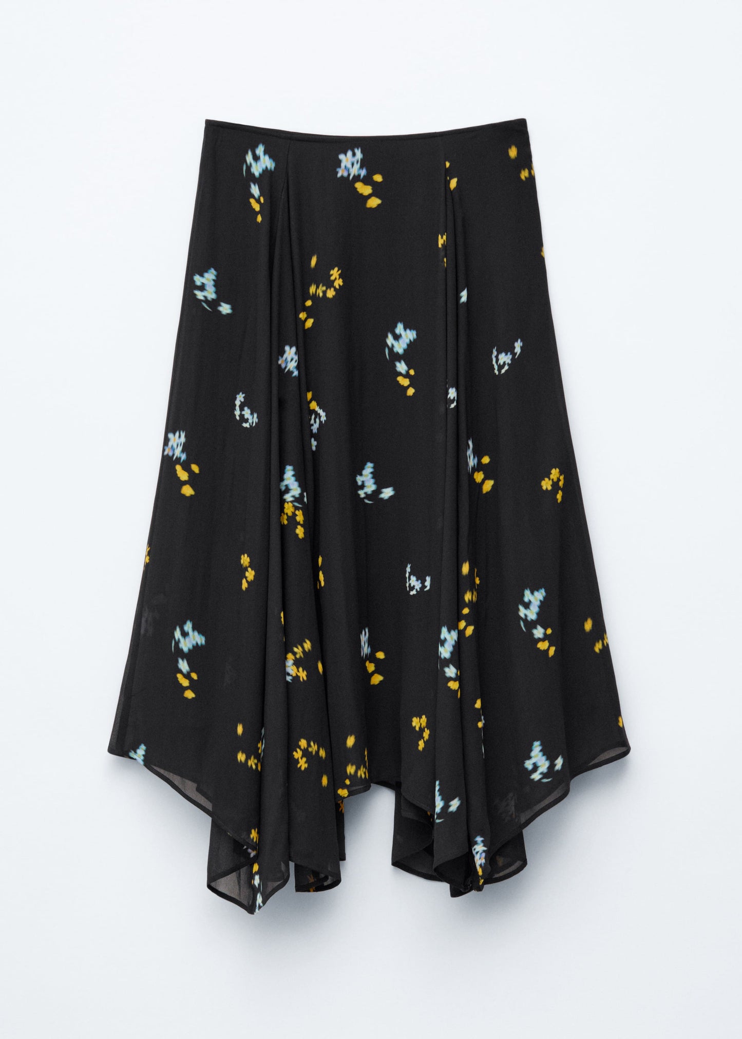 Asymmetric Midi Skirt