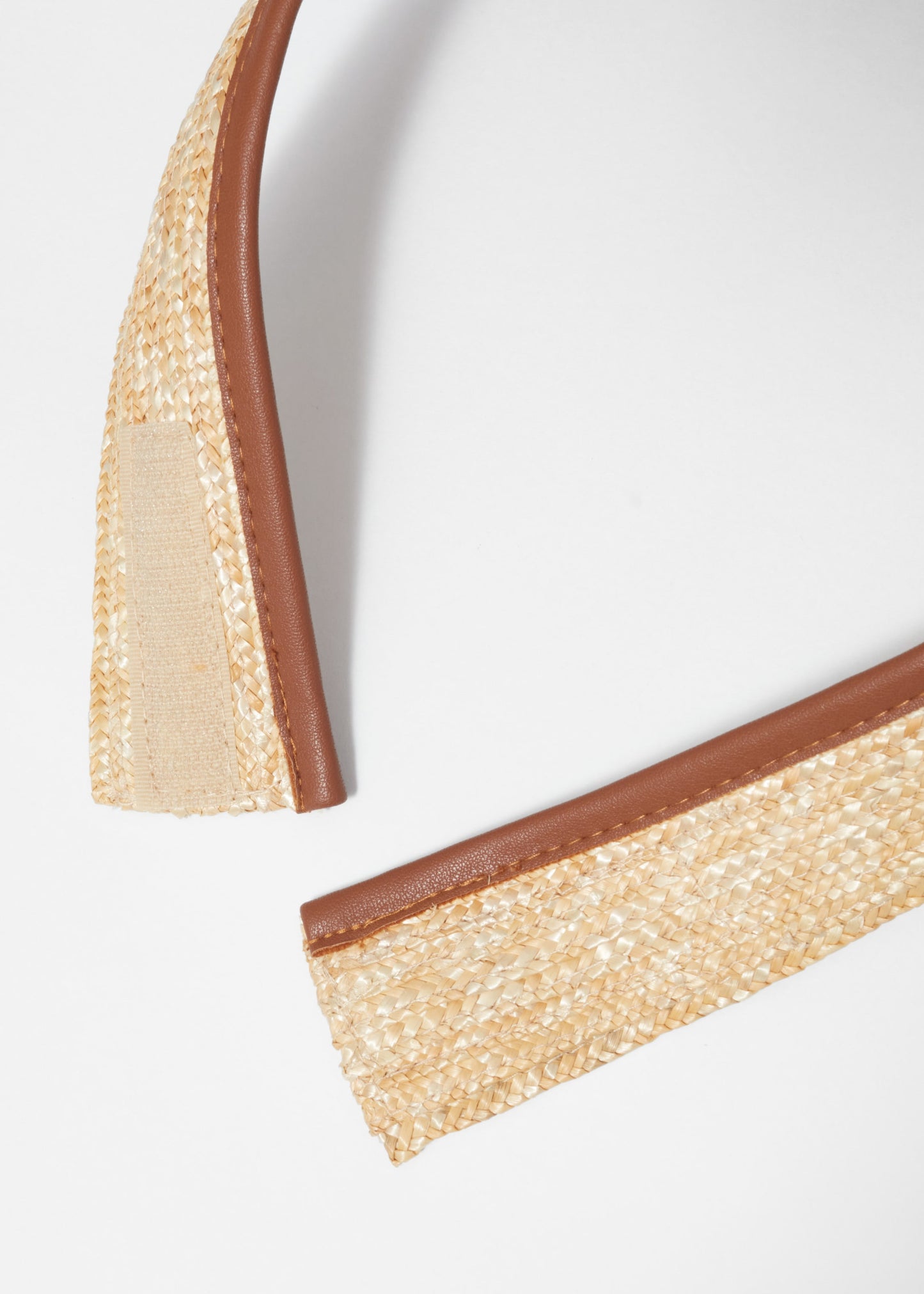 Accent-Trim Straw Sun Visor
