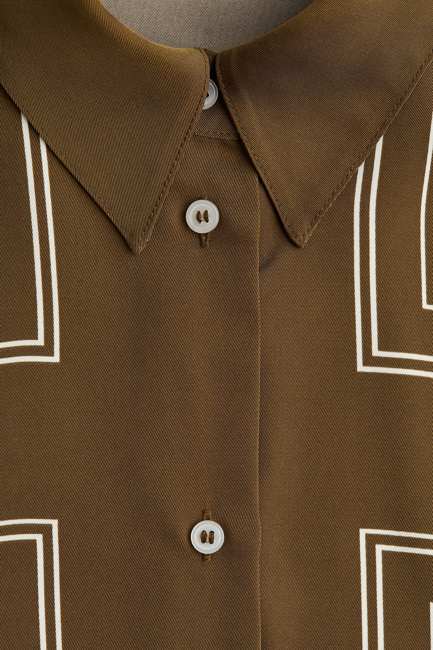 Oversized twill shirt
