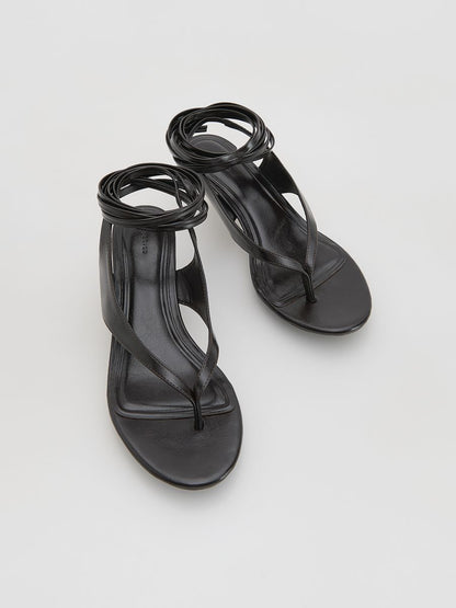 Ankle tie sandals