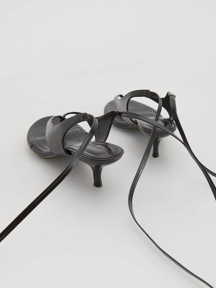Ankle tie sandals