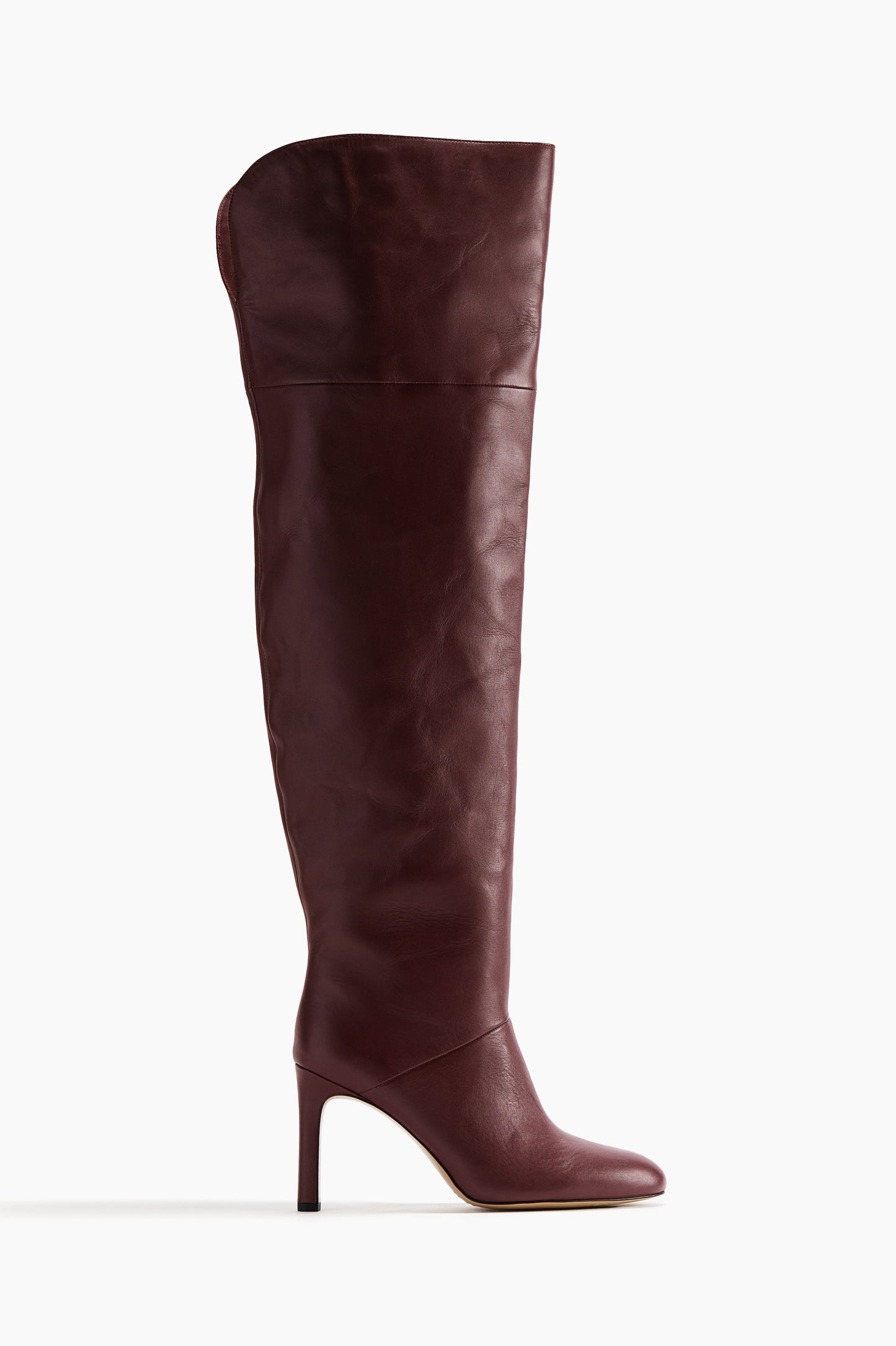 Knee-high leather boots