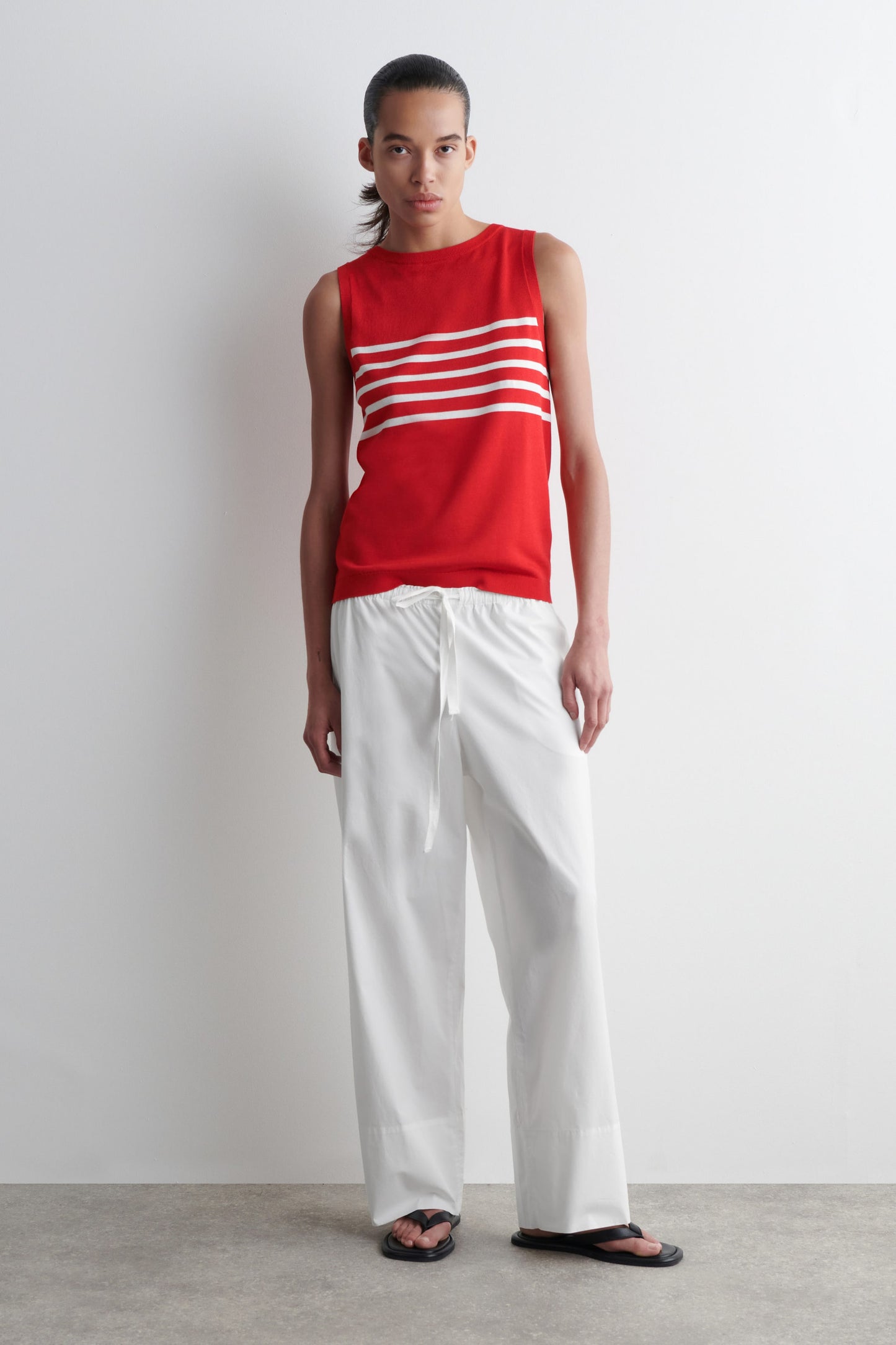 Striped Knitted Tank Top