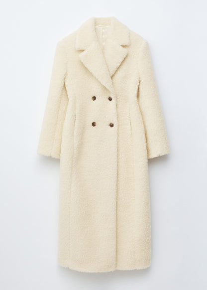 Wool Shearling Maxi Coat