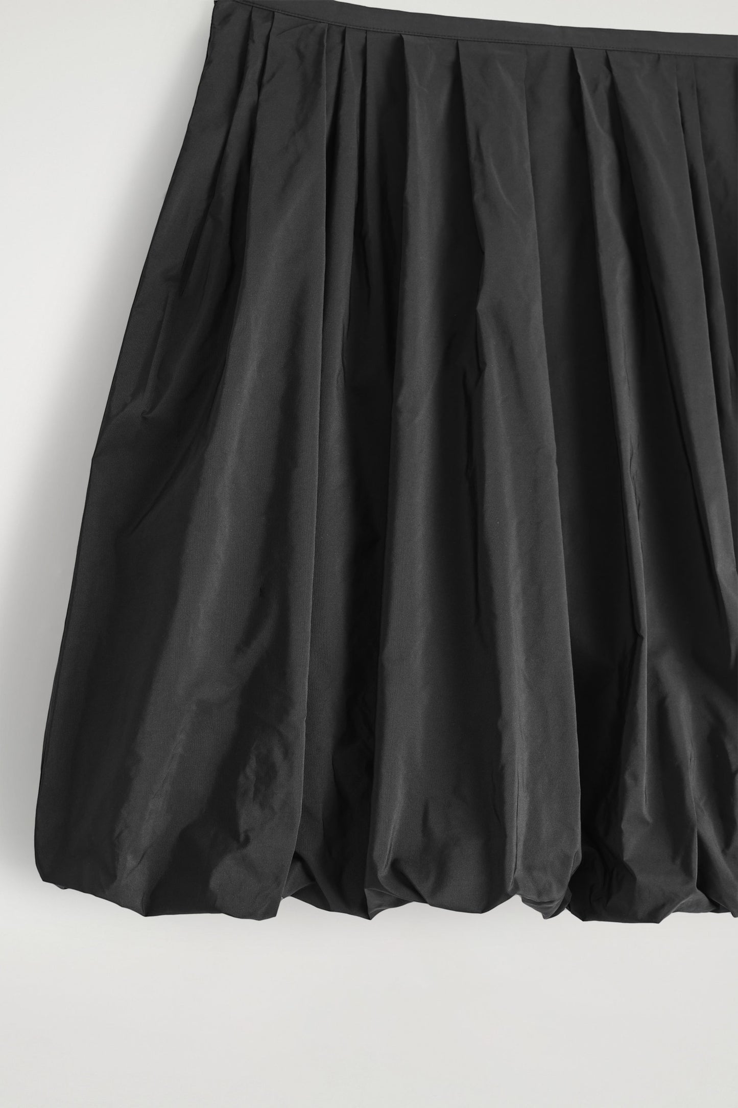 Bubble-Hem Mini Skirt