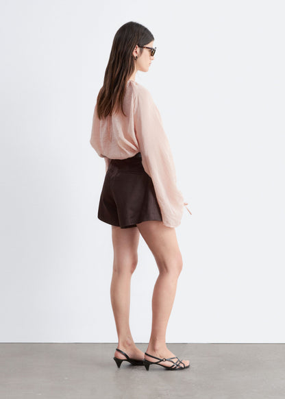 A-Line Satin Shorts