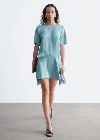 Handkerchief Hem Mini Dress