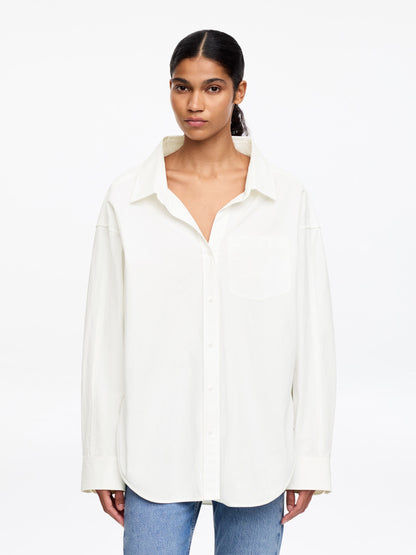 Relaxed Open-Collar Shirt