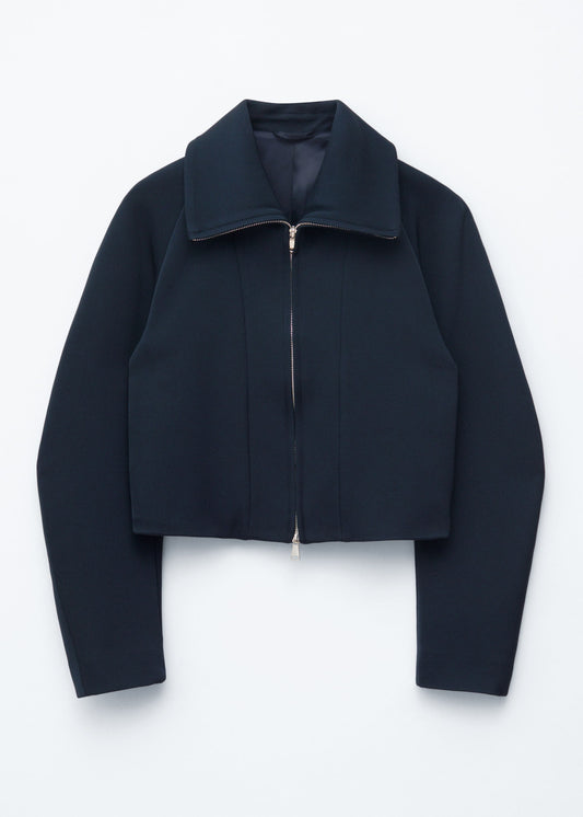 Sculptural-Sleeve Jacket