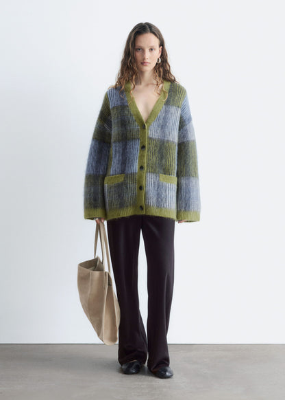 Mohair Blend Cardigan - Green/Multi Colour - & Other Stories GB