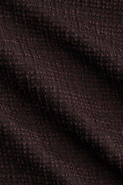 Wide bouclé trousers