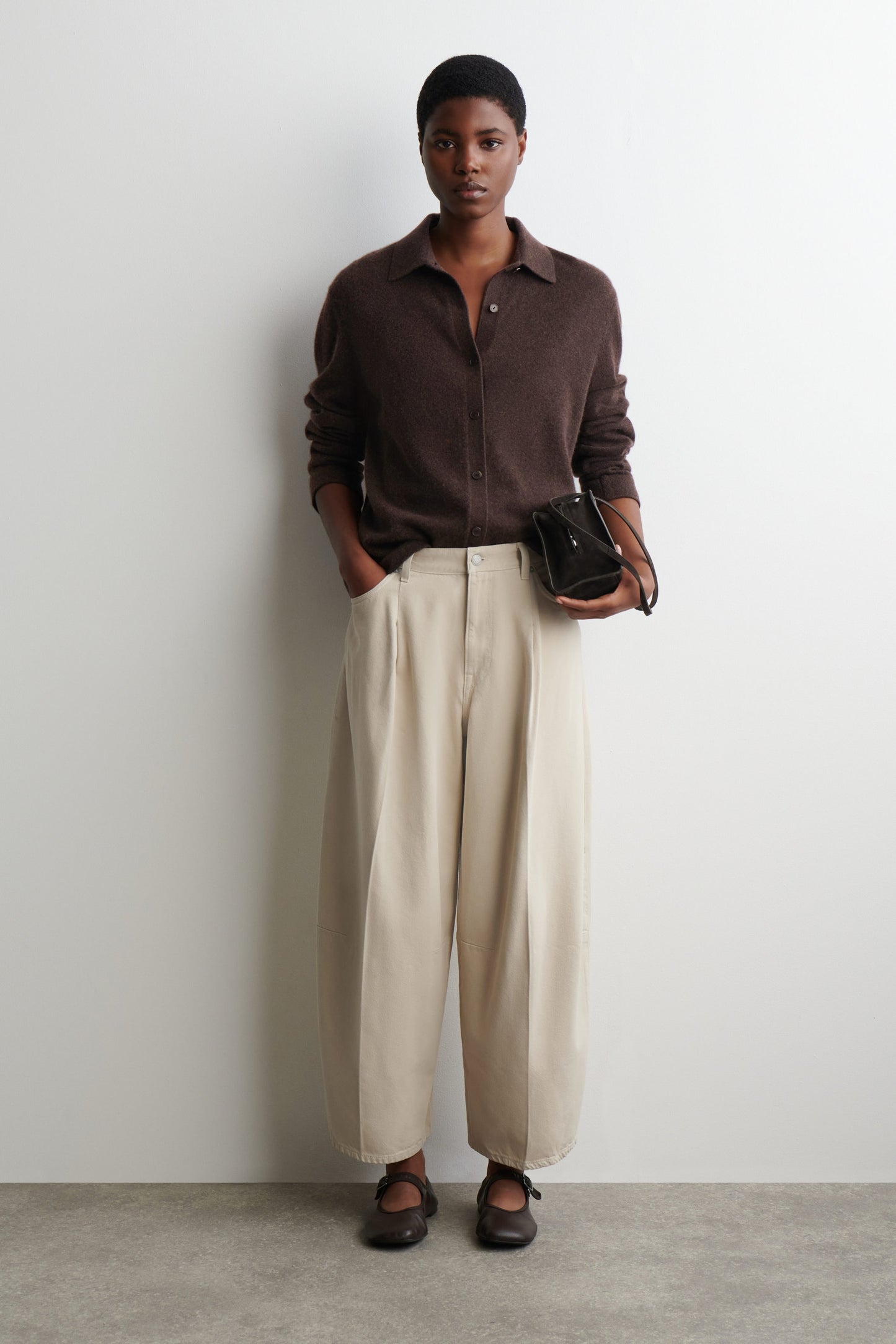 Twine Barrel-Leg Jeans