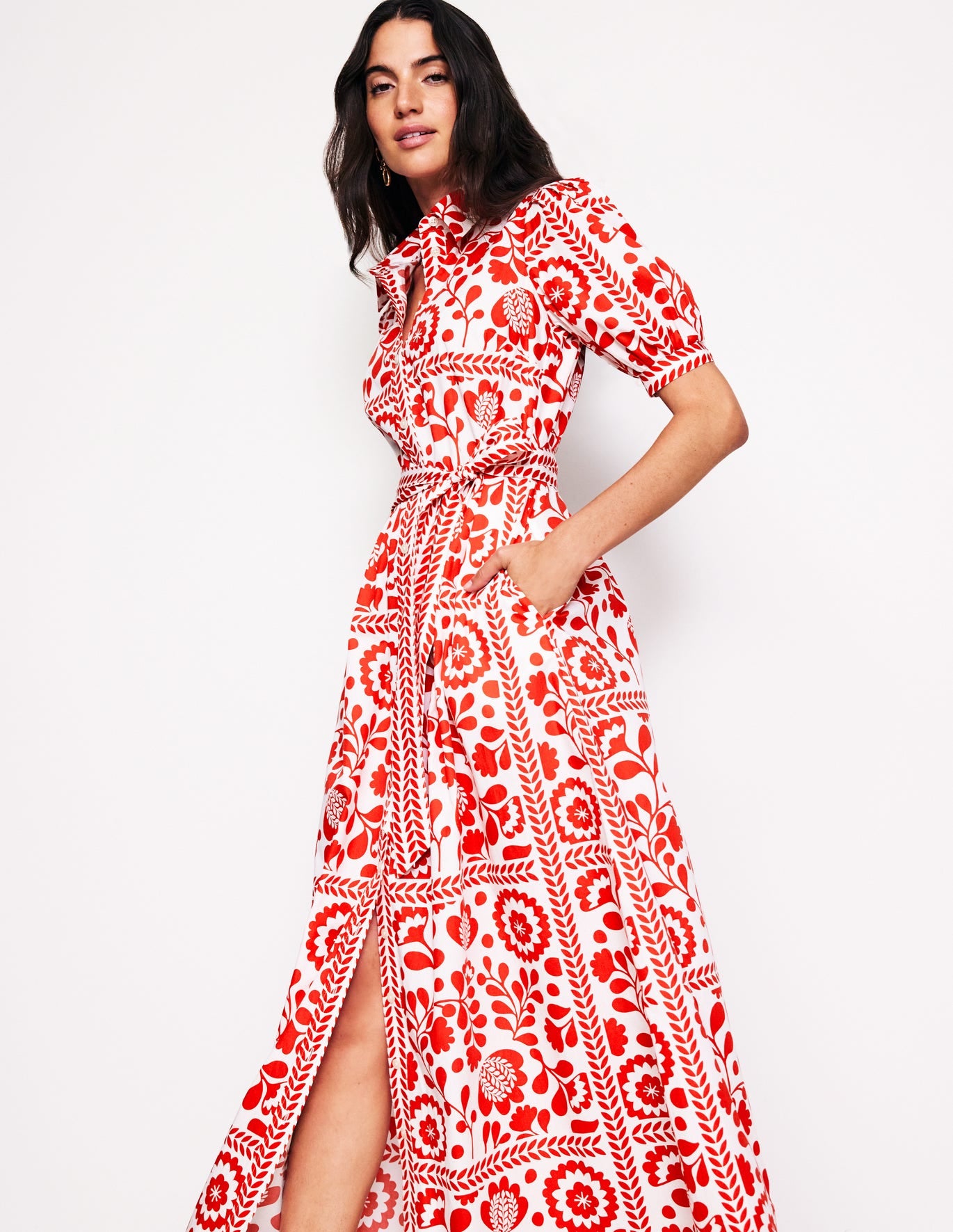 Alexa Maxi Shirt Dress