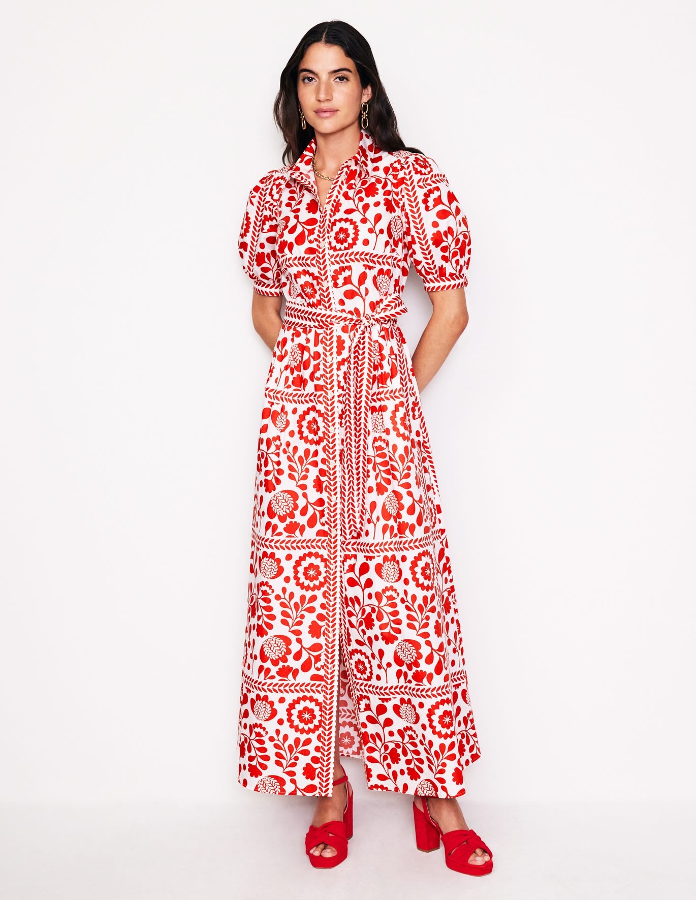 Alexa Maxi Shirt Dress