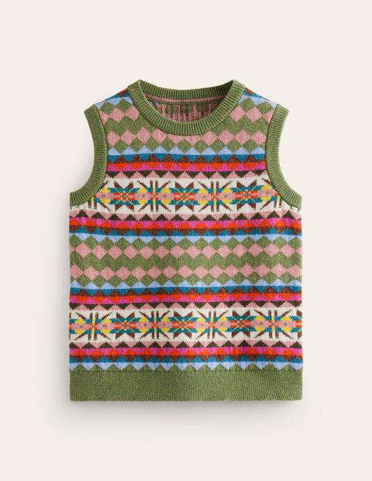 Edie Fair Isle Tank Top