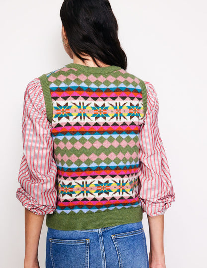 Edie Fair Isle Tank Top