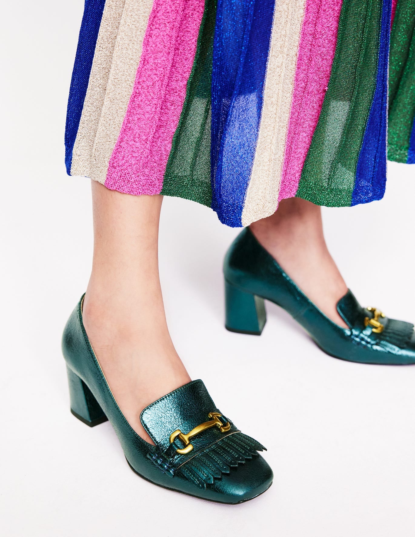 Iris Ghillie Heeled Loafers