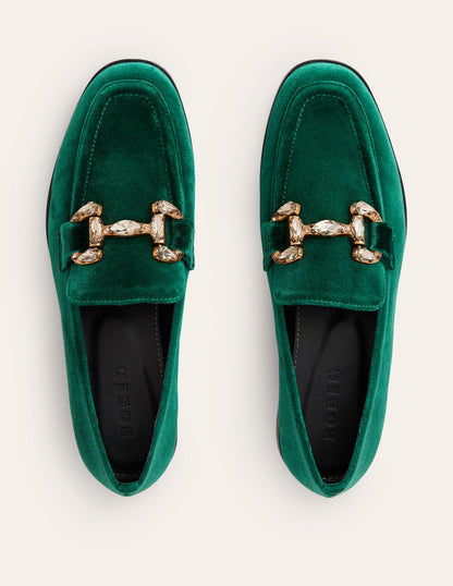 Iris Jewelled Snaffle Loafers