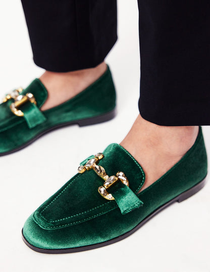 Iris Jewelled Snaffle Loafers