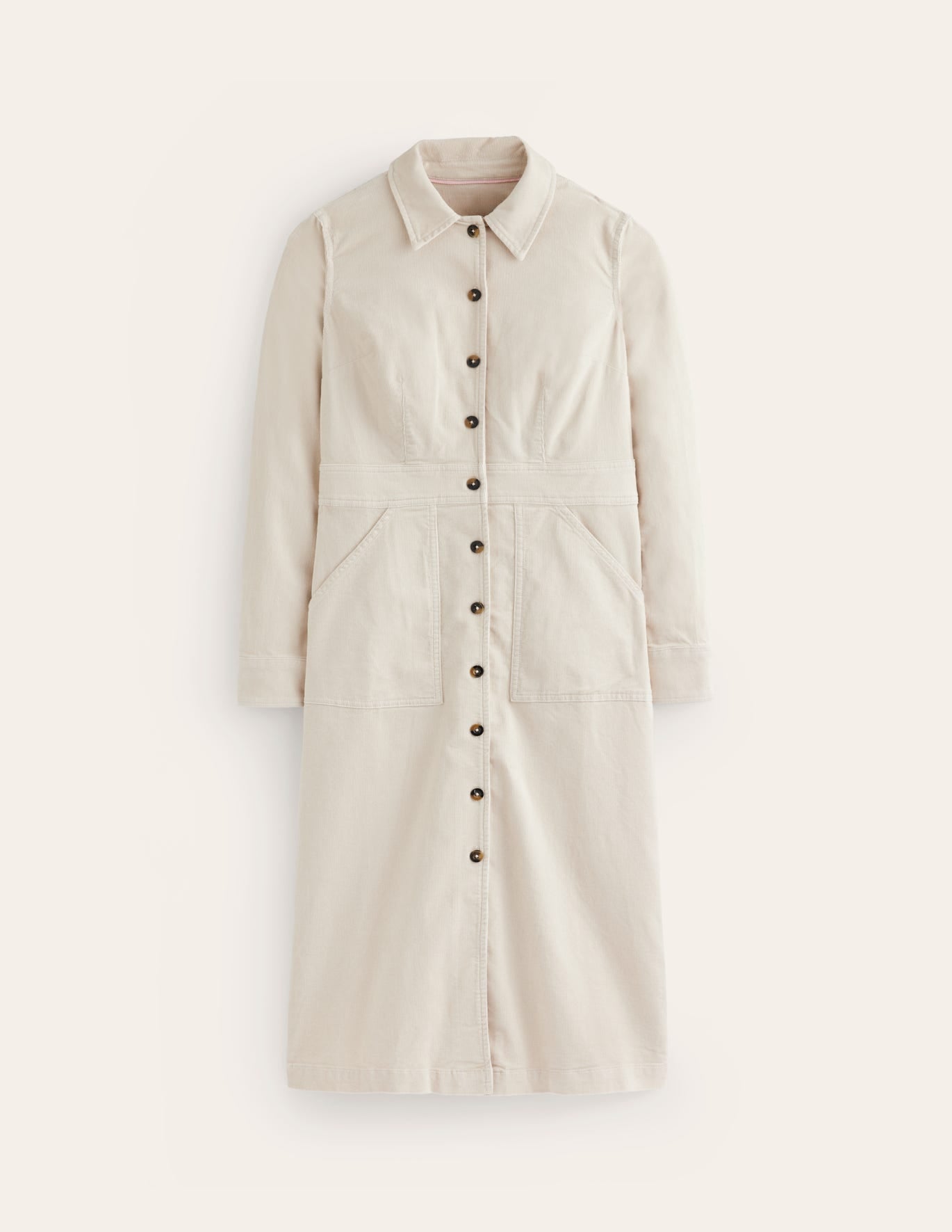 Flora Cord Midi Shirt Dress